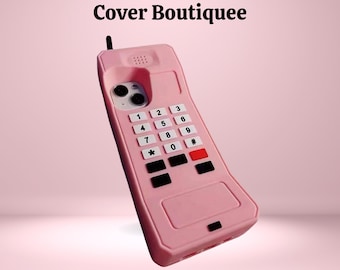 Retro Brick iPhone Case: 80s Style Shockproof Silicone Cover