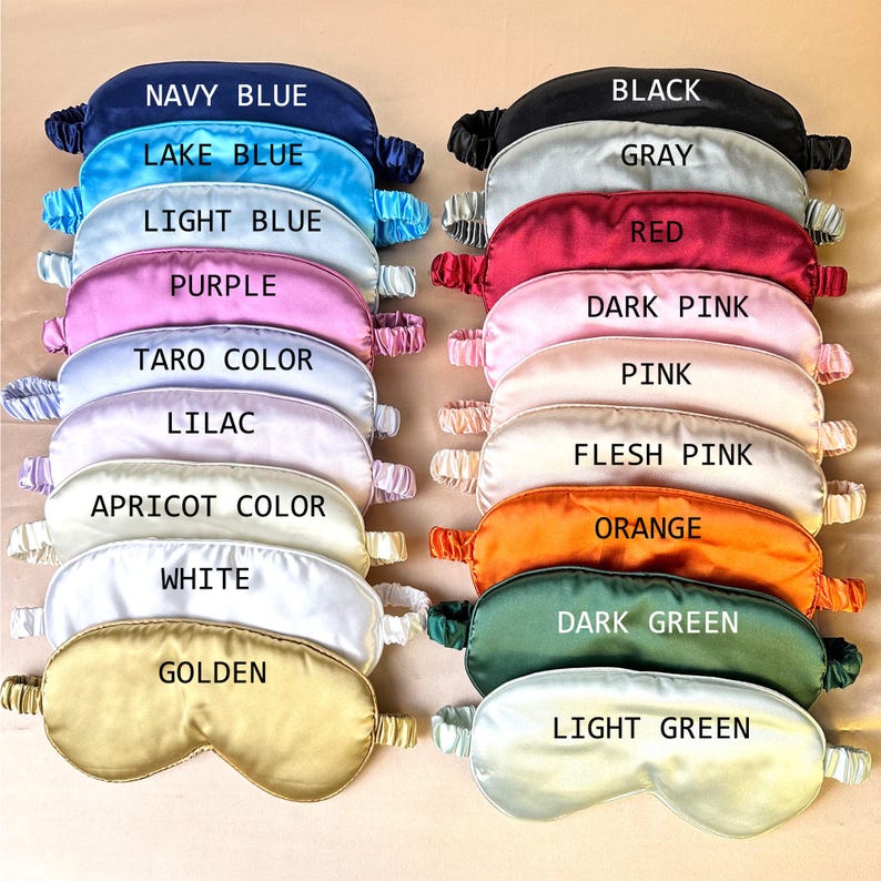 Personalized Sleep Eye Mask, Bridal Eye Mask, Bridesmaid Sleep Mask