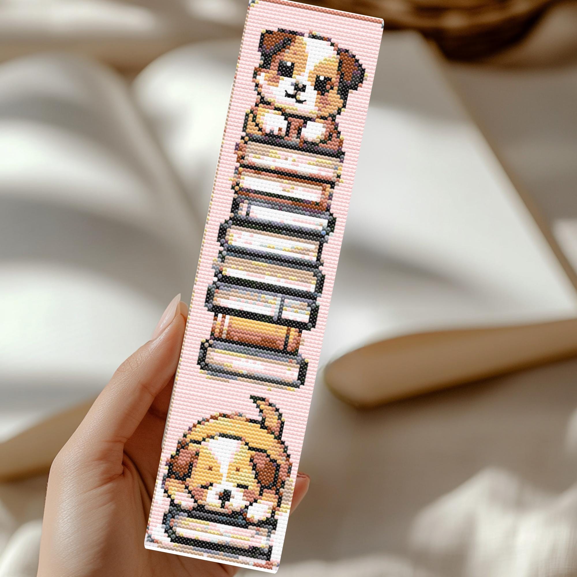Puppy Dog Bookmark Cross Stitch Pattern Easy Pet Embroidery PDF Pattern ...