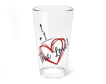 Vaso mezclador romántico, copa de cóctel con diseño de corazón, regalo para parejas, artículos de bar para el hogar con temática de amor, regalo para el Día de San Valentín o despedida de soltera.