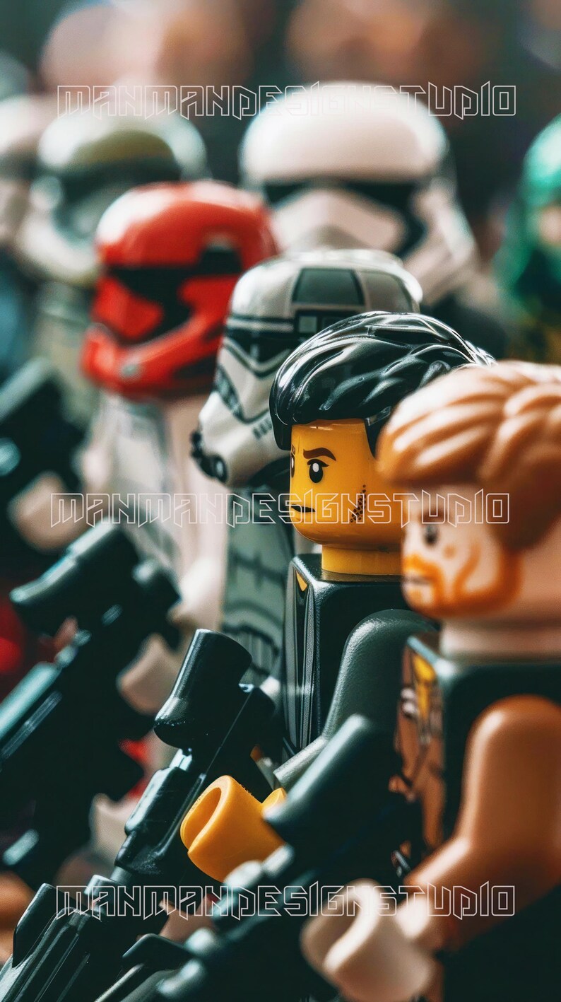 Lego Star Wars Art Storm Trooper & Darth Vader Retro Movie Phone