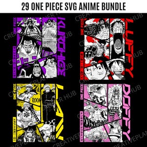 29 One Piece design bundle, AI, PNG, 300 dpi, free license & commercial use