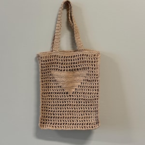 Bolso mediano de crochet de rafia de diseñador / Bolso elegante para mujer / Regalos para ella / Hecho a mano / Bolso de mano / Bolso para uso diario, Navidad, cumpleaños, vacaciones