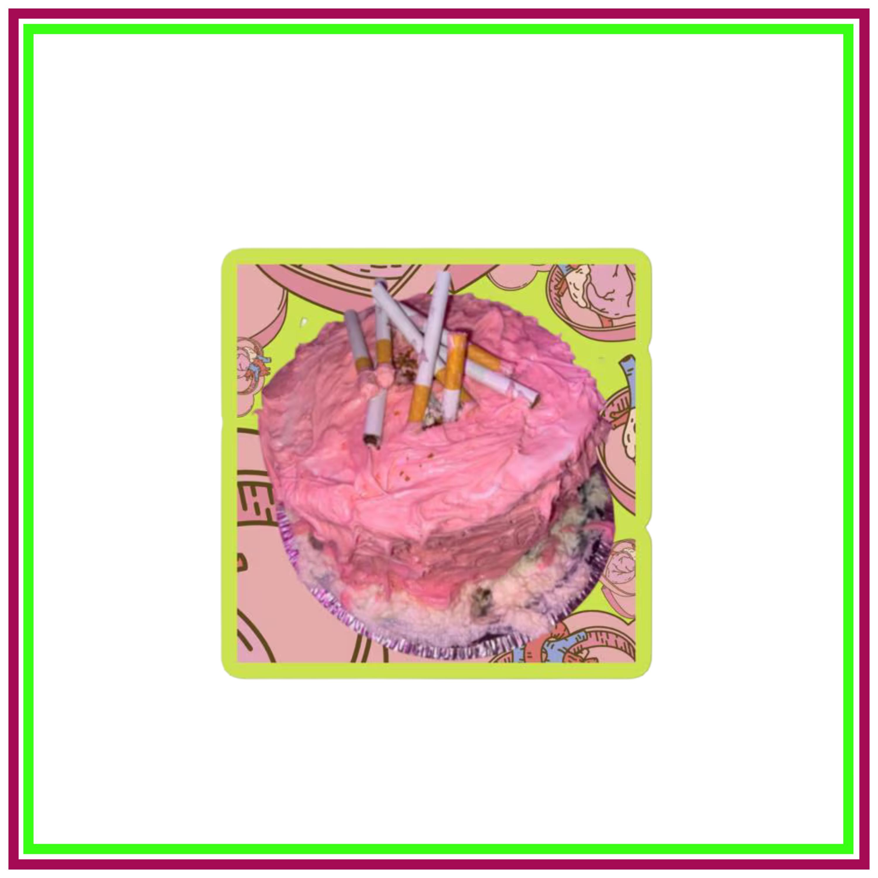 cigarette candle cake Birthday Cigarette Cake