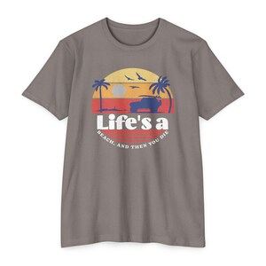 Life&#39;s a Beach Graphic Tee: Unisex Cotton-Blend T-Shirt