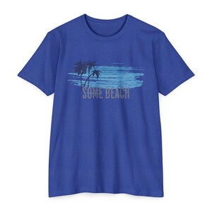 Some Beach Graphic Tee: Unisex Cotton-Poly Blend