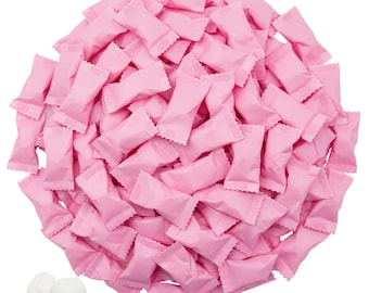 Pink Buttermints Individually Wrapped | Baby Shower Mints | Wedding Mints for Guests | Gender Reveal Candy | Bridal Shower Favors
