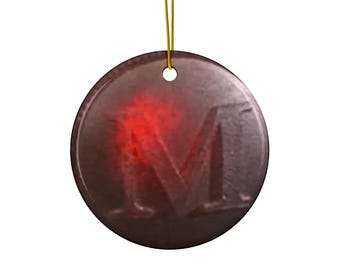 Kevin Hot Knob Door Knob Ornament Letter M Christmas Ornament, Vintage Hardware Keepsake, First Home Gift, New House
