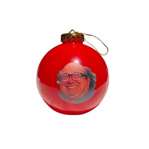 Danny Devito Red Ball Ornament