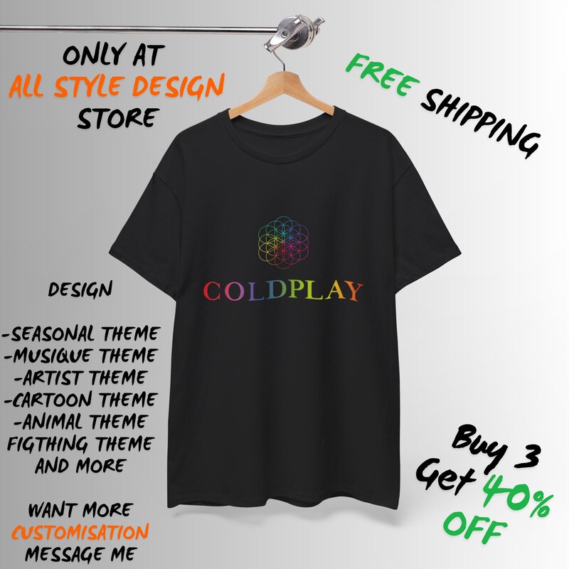 Coldplay Shirts - Etsy