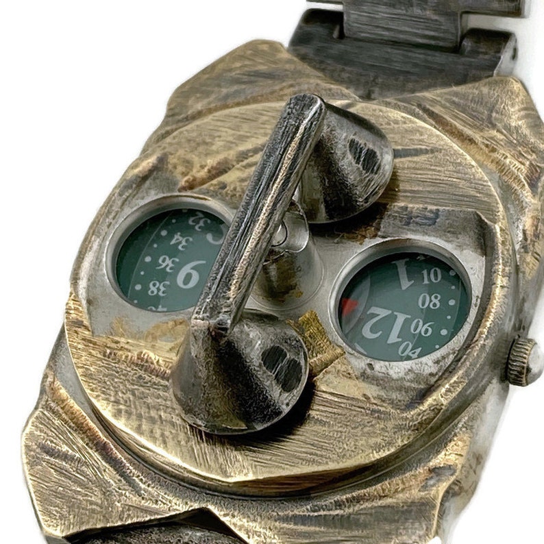 Rotary Numeric Spinning Watch Green Color Dial Wrist Watch Etsy