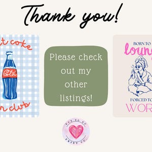 Thank you! Please check out my other listings.