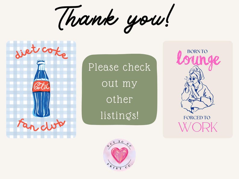 Thank you! Please check out my other listings.