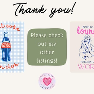 Thank you! Please check out my other listings.
