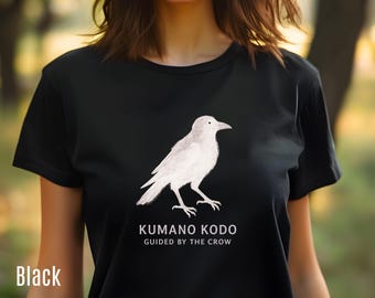 Kumano Kodo Yatagarasu Shirt, Three-legged Crow Watercolor T-shirt