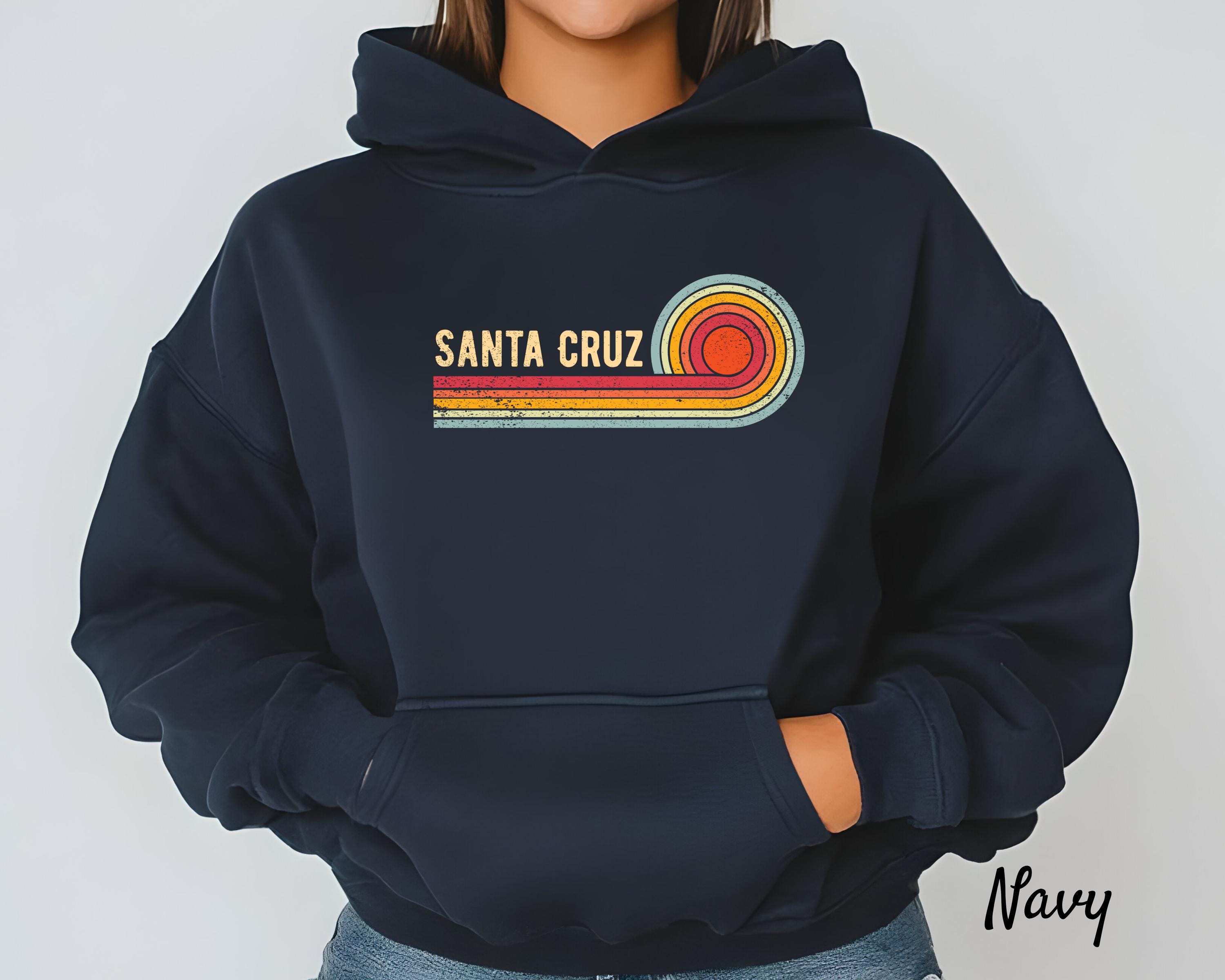 Santa Cruz Vintage Hoodie / California Surf Sunset Pullover - Etsy