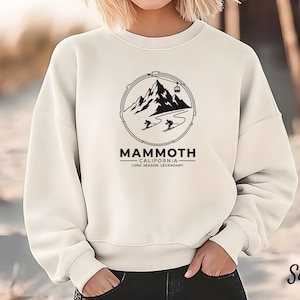 Sudadera Mammoth Mountain: Camiseta gráfica de la estación de esquí de California