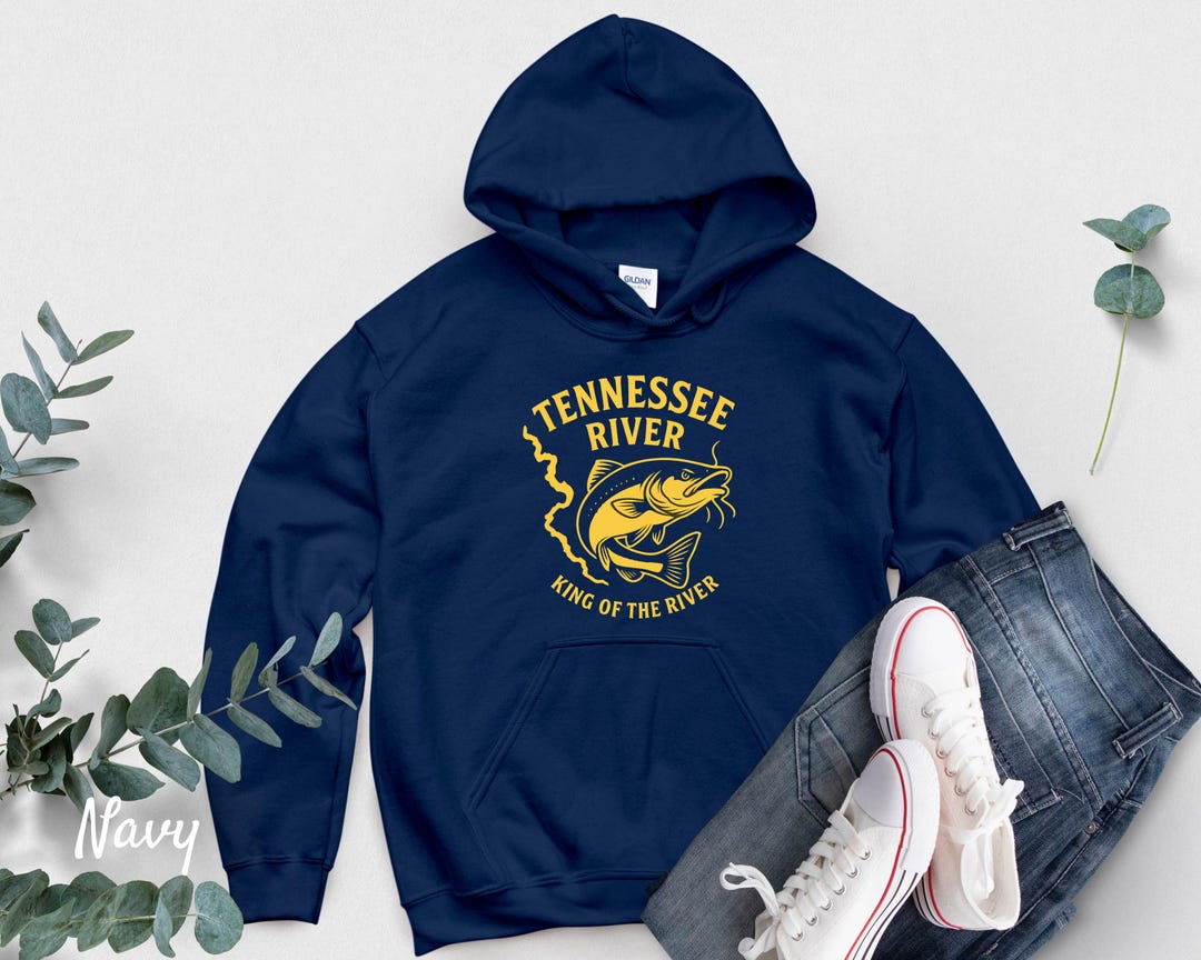 Tennessee River Catfish Hoodie: Fisherman Pullover Gift - Etsy