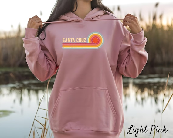 Santa Cruz Vintage Hoodie / California Surf Sunset Pullover - Etsy