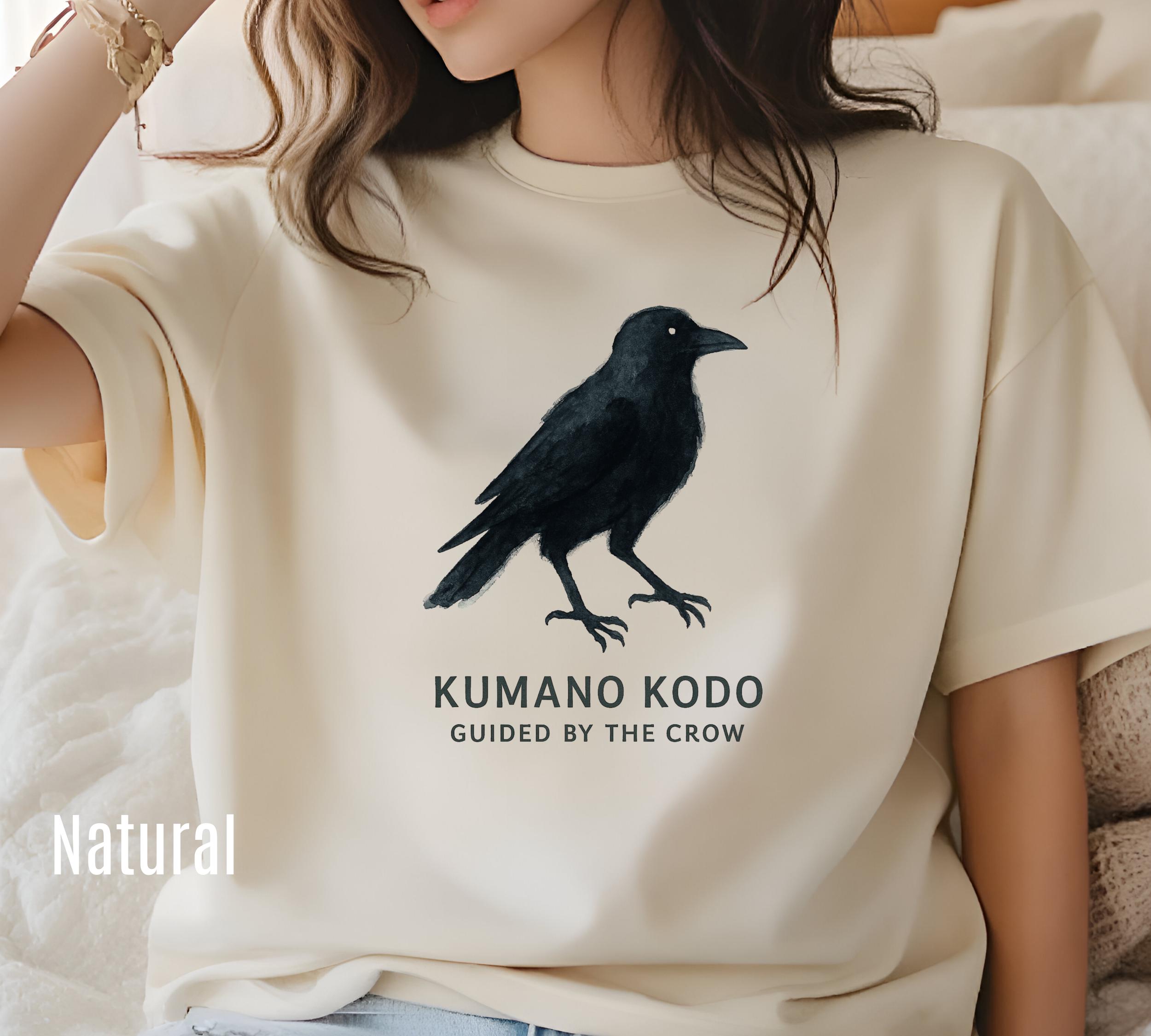 Kumano Kodo Yatagarasu Shirt, Three-legged Crow Watercolor T-shirt