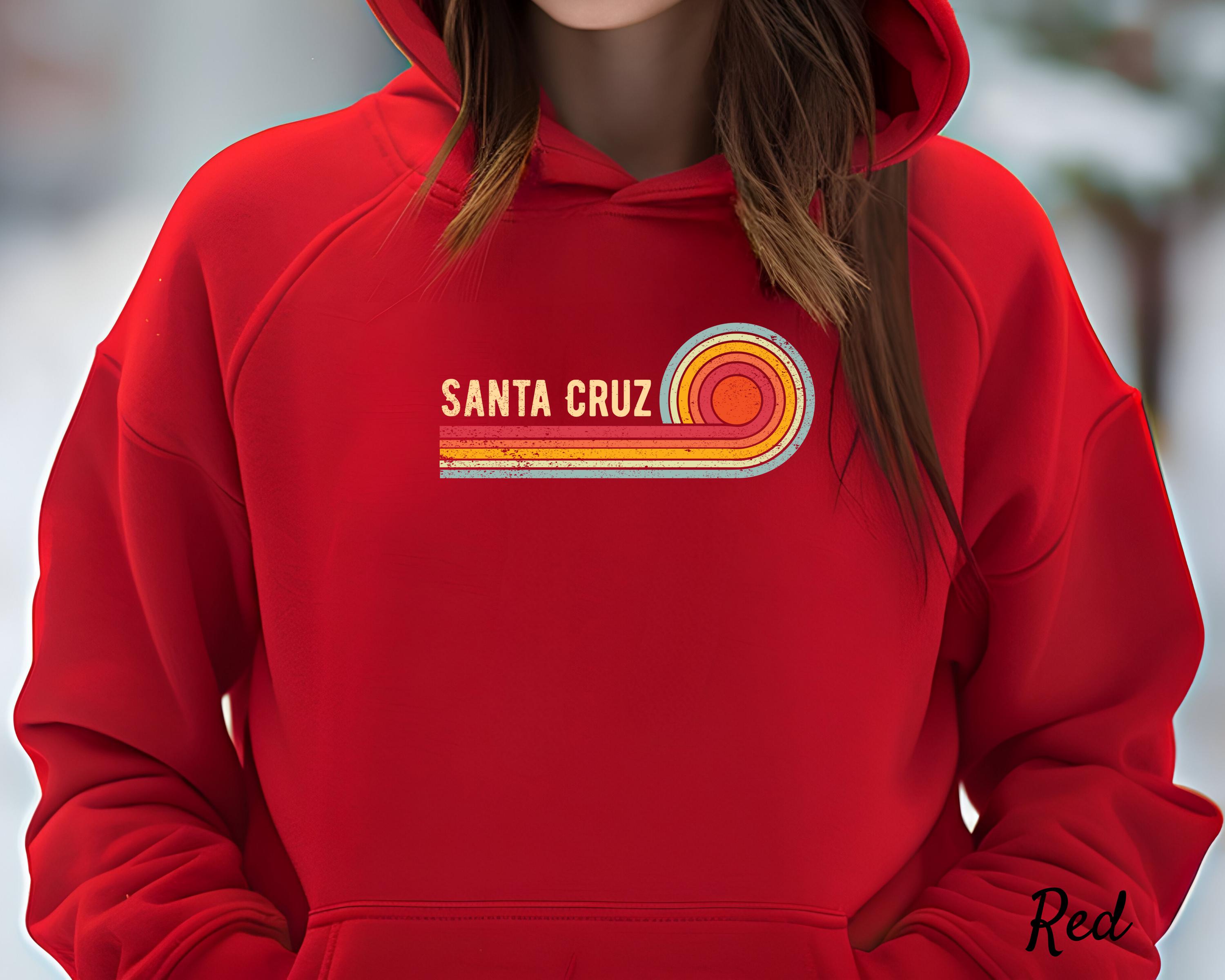 Santa Cruz Vintage Hoodie / California Surf Sunset Pullover - Etsy