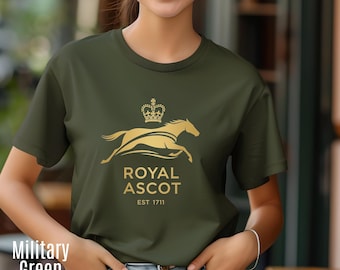 Royal Ascot T-Shirt: Regal Horse Racing, King's Guard Design
