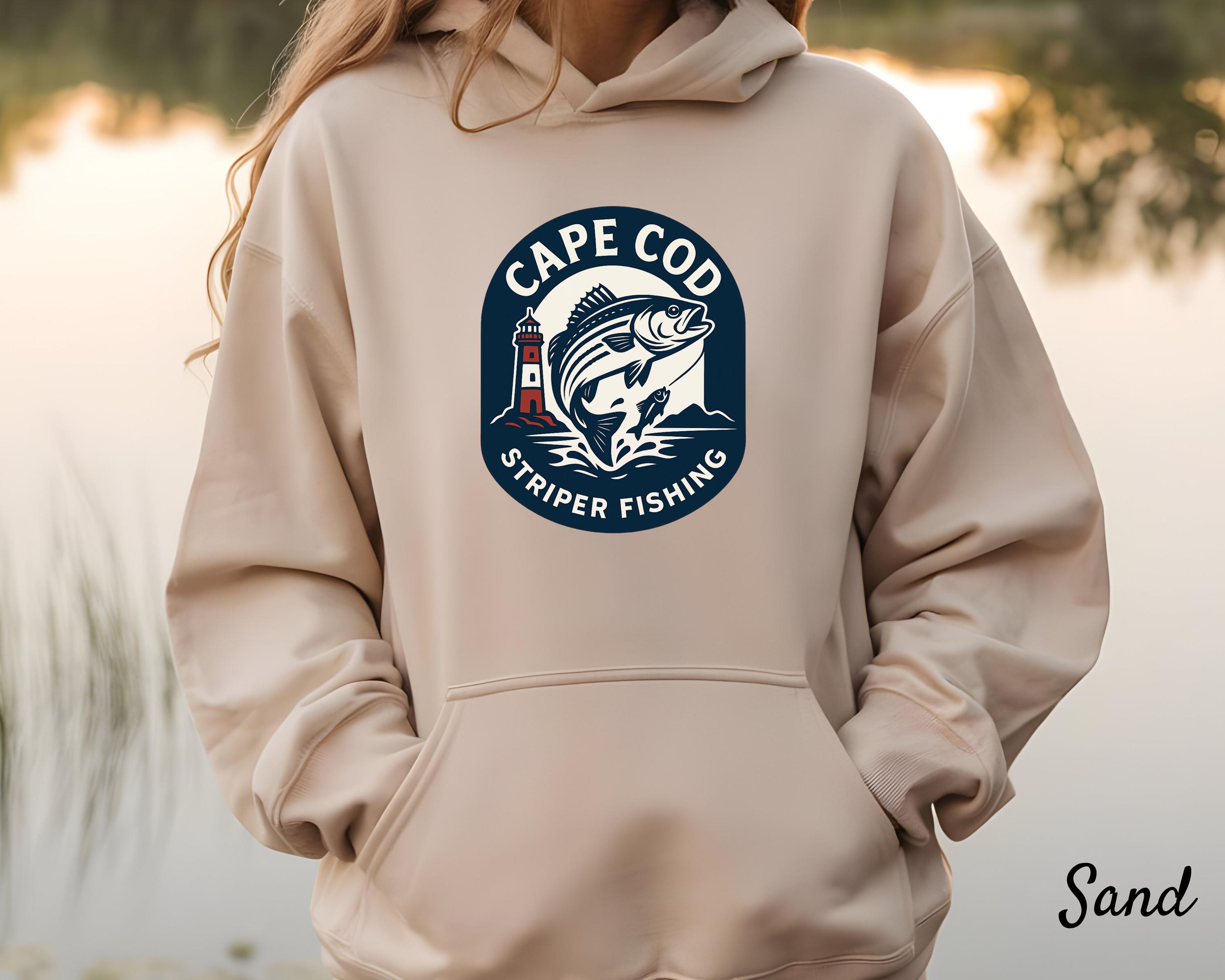 ■マコト■Cape Cod Boat Yard Co. ストライプパーカー Cape Cod Striper Fishing Hoodie | Striped Bass Lighthouse Pullover