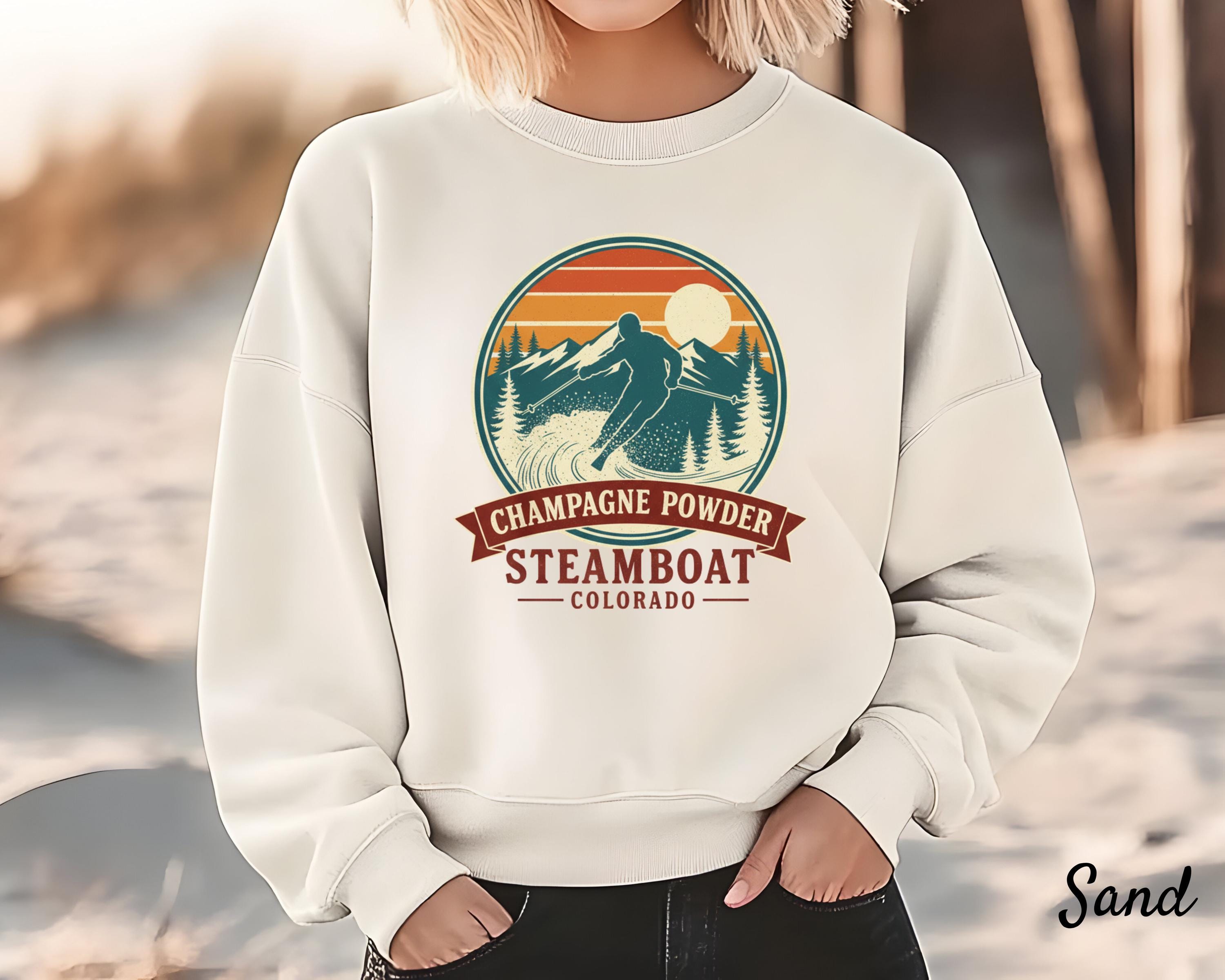 Steamboat Champagne Powder Sweatshirt: Colorado Skiing Gift - Etsy