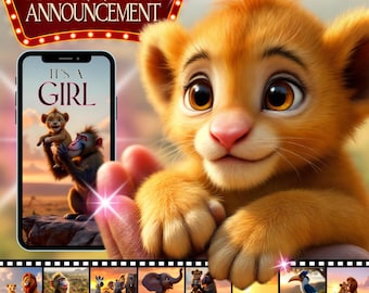 Il Re Leone: rivelazione del sesso del bambino: video dell'annuncio della nascita di una bambina (download digitale)