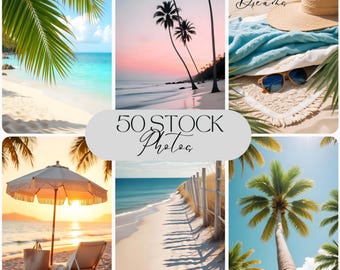 Tropical Beach Stock Photos: Island Coastal Scenes (MRR PLR)