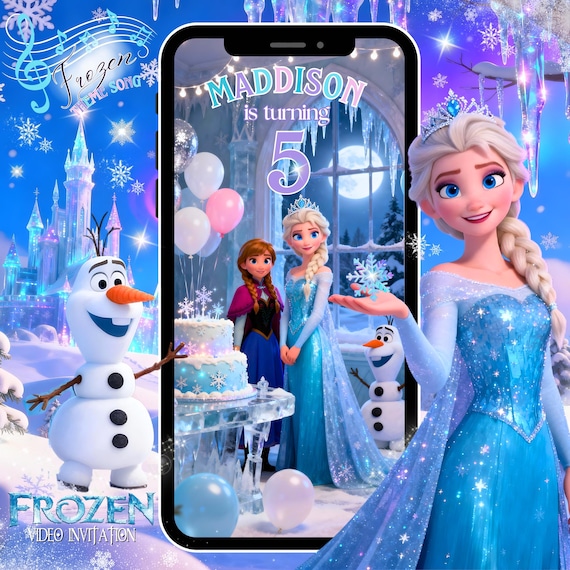 Frozen Birthday Video Invitation: Princess Elsa, Anna, Olaf Invite (MP4 Digital Download) - Etsy Israel Frozen Birthday Video Invitation: Princess Elsa, Anna, Olaf Invite (MP4 Digital Download) - Etsy Israel
