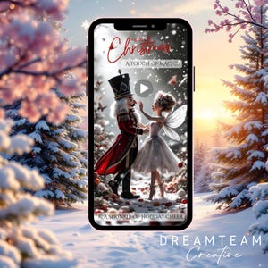 Weihnachts INSTAGRAM REEL Vorlage Bearbeitbarer Nussknacker Instagram Post Gesichtslose Weihnachtsweihnacht Instagram Reel Nussknacker Fee Video Weihnachtskarte