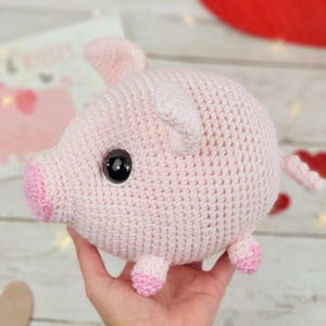 Pig Amigurumi Crochet Pattern: No Sew Plush (PDF)