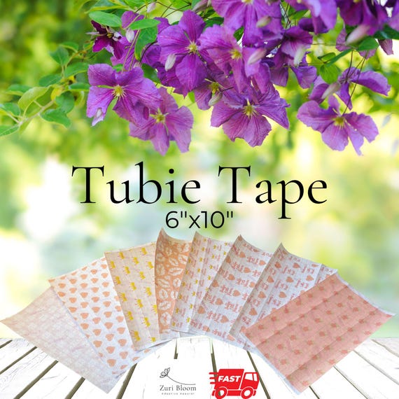 Tape Tube NG Tubie Hypafix for Kid Baby Sheet Strip Stickers Adhesive Pink Enchanted Summer Girl Cheeks Flowers Printed Nasogastric Colors