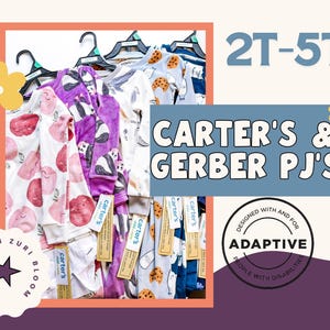 Spezielle Bedürfnisse Pyjama Set Kleinkind 2 Stück Zurück Zip Reverse Windel Anti-Strip PJ Set Unfähigkeit Geschenk Mama Set Nettes Mädchen Carter Gerber Strampelanzug