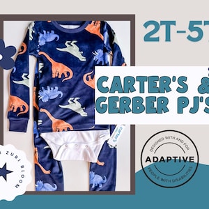 Spezielle Bedürfnisse Pyjama Set Kleinkind 2 Stück Zurück Zip Reverse Windel Anti-Strip PJ Set Unfähigkeit Geschenk Mama Set Nettes Mädchen Carter Gerber Strampelanzug