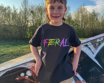 Feral-T-shirt voor kinderen van 179 MX – For Wild Child