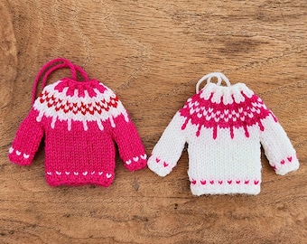 Barbie Pink Mini Sweater Ornaments