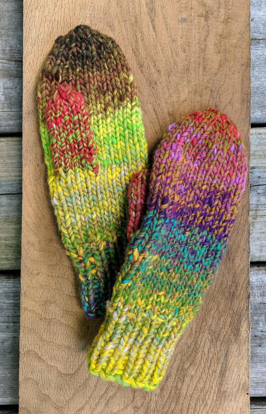 Hakone Bulky Knit Mitten Pattern - Etsy