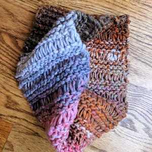 Cowl Warm Bulky Knit Mobius