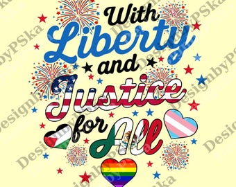 Con libertad y justicia para todos, 4 de julio, BLM, antirracismo, derechos humanos, igualdad, LGBT