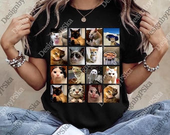 Funny Cat Memes png, kKtty Cat Meme png, Silly Cats Digital, Cats lover Gift, Meme png, Vintage Retro png, Kitten png
