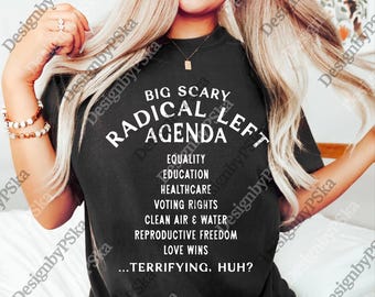 Radical Left Agenda png, Anti-Trump Protest Digital, Progressive Political png, Liberal Protest, Equality Statement png