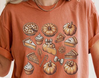 Comfort Colors Thanksgiving Shirt: Pumpkin Pie Fall Tee