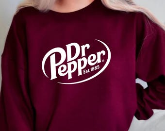 Vintage Dr Pepper Graphic Tee Retro Soda Shirt for Men Women Unisex 90s Soft Cotton Top Aesthetic Cola Lover Gift Trendy Retro TShirt