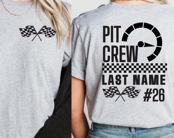 Personalized Pit Crew Shirt: Custom Name Racing Team Tee