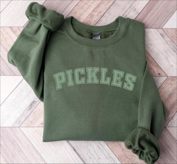 Pickles Crewneck Sweatshirt, College Style Pickle Shirt