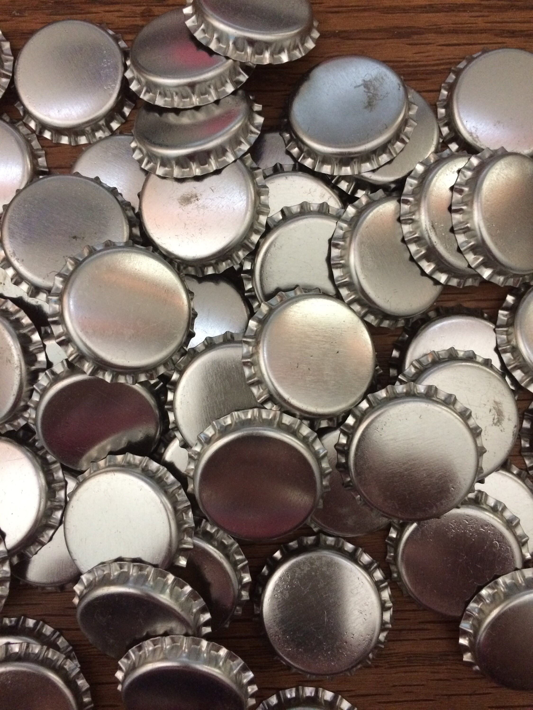 FREE ship 100 silver bottle caps for arts and crafts NO CORKS Etsy