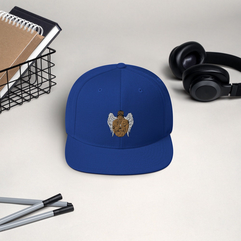 Tupac Snapback Hat Embroidered Angel 