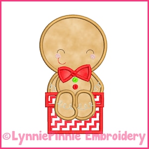 Sitting Ginger Boy Applique 4x4 5x7 6x10 Machine Broderie Digital Design Fichier INSTANT Télécharger Pattern